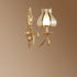 Contemporary Luxury Full Copper Glass Umbrella Shape 1/2-Light Wall Sconce Lamp For Bedroom