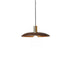 Traditional Japanese Wooden Flying Saucer Shape Hardware 1-Light Pendant Light For Living Room