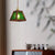 Traditional Chinese Trapezoidal Wood Floral Glass Shade 1-Light Pendant Light For Bedroom