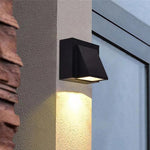 Modern Simplicity Waterproof Aluminum Rectangular Triangular Prism LED Outdoor Wall Sconce Lamp For Garden