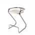 Contemporary Creative Square Plastic ABS Iron Dining Chair Backless Armless For Dining Room