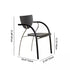 Contemporary Nordic Semicircular Curved Pole Wood Leather Metal Chair For Living Room