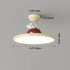Contemporary Creative Cartoon Panda Elephant Iron Acrylic LED Semi-Flush Mount Ceiling Light For Bedroom