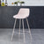 Contemporary Simplicity Curved Plastic Solid Color Bar Stool Backrest Footrest For Dining Room