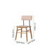 Traditional Vintage Square Cherry Wood Dining Chair Backrest For Dining Room