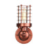 Traditional Farmhouse Wrought Iron Wire Cage 1-Light Wall Sconce Lamp For Dining Room