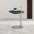 Modern Minimalist Round Saddle Leather Stainless Steel Carbon Steel Side Table Storage For Living Room