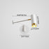 Modern Minimalist Cylinder Telescopic Swing Arm Iron 1-Light Wall Sconce Lamp For Bedroom