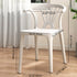 Contemporary Scandinavian Arc Plastic Stackable Dining Chair Backrest For Dining Room