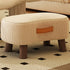 Contemporary Creative Round Velvet Upholstered Portable Footstool Low Stool For Living Room