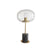 Modern Minimalist Round Ball Cylinder Marble Base Iron Glass 1-Light Table Lamp For Living Room