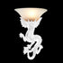 Traditional European Resin Glass Dragon Semi-Circular 1-Light Wall Sconce Lamp For Living Room