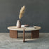 Traditional Japanese Marble Wood Coffee Table For Living Room