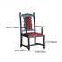 Traditional Vintage Wood Curved Frame Square Dining Chair Backrest For Dining Room