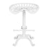 Contemporary Industrial Iron Wood Round Hollowed Claw Base Bar Stool Footrest For Kitchen