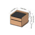 Traditional Vintage Rectangular Rock Slab Wood Base Nightstand 2-Drawer For Bedroom
