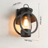 Contemporary Industrial Round Cylindrical Iron Glass 1-Light Wall Sconce Lamp For Outdoor Patio