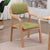 Modern Simplicity Fabric Wood Sponge Square Dining Chair Backrest Armrest For Dining Room