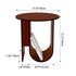 Contemporary Nordic Curved Acrylic End Table Storage For Living Room