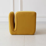 Modern Simplicity Fabric Wood Sponge Cube Vanity Stool Backless For Bedroom