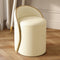 Modern Minimalist Cylinder Iron Leather Vanity Stool Backrest For Bedroom