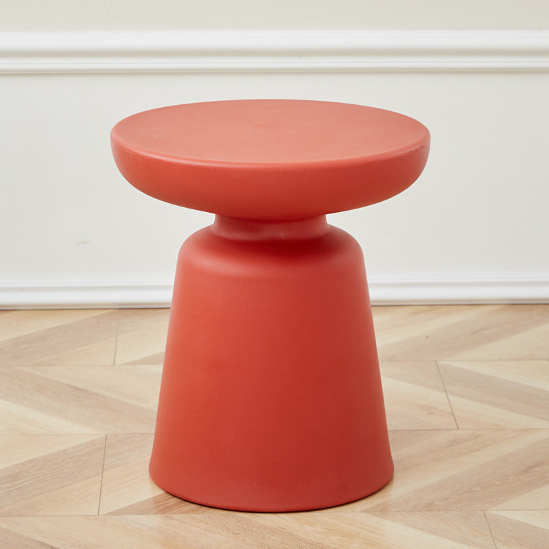 Contemporary Scandinavian PE Mushroom Shape End Table For Living Room