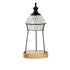 Contemporary Simplicity Round Glass Shade Base 1-Light Melting Wax Table Lamp For Bedroom