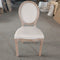 Contemporary Retro Rubber Wood Fabric Sponge Square Elliptical Dining Chair Backrest Armless For Dining Room