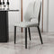 Modern Luxury Square Cushion Leather Carbon Steel Dining Chair Backrest For Dining Room