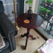Traditional European Round Wood Tripod Base End Table For Living Room