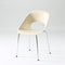 Contemporary Creative Square Hollow Out Backrest PP Metal Dining Chair For Dining Room