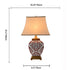 Traditional Vintage Vase Shaped Ceramic Fabric 1-Light Table Lamp For Bedroom