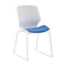 Contemporary Scandinavian Curved Plastic Carbon Steel Legs Desk Chair Backrest For Home Office