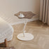 Contemporary Creative Clouds Rock Slab Tempered Glass End Table 1-Tier For Bedroom
