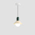 Contemporary Simplicity Macaron Iron Geometric Cone Shape 1-Light Pendant Light For Living Room