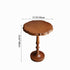 Traditional Vintage Round Lace Wood Coffee Table For Living Room