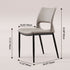 Contemporary Nordic Square Curved Upholstered Hollowed Out Leather Carbon Steel Dining Chair Backrest For Dining Room