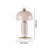 Modern Minimalist Dome Round Cylinder Hardware 2-Light Table Lamp For Bedroom