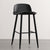 Modern Minimalist Rectangular Carbon Steel Stand Bar Stool Plastic Backrest For Dining Room