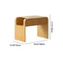 Modern Minimalist Rectangular Solid Wood End Table Storage For Living Room