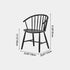 Modern Minimalist Round Curved Ash Wood Dining Chair Backrest For Dining Room