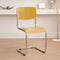 Modern Simplicity PP Carbon Steel Square Dining Chair Backrest For Dining Room
