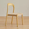 Traditional Vintage Square Braided Rope Seat Wood Frame Dining Chair Backrest Armless For Dining Room