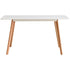 Modern Minimalist Rectangular MDF Wood Legs Dining Table For Dining Room