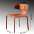 Contemporary Luxury Square Leather Carbon Steel Frame Dining Chair Backrest For Dining Room