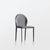 Modern Minimalist Square Half Oval Leather Metal Dining Chair Backrest For Dining Room