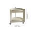 Contemporary Creative Round PET Acrylic End Table 2-Tier For Living Room