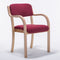 Contemporary Nordic Wood Cotton Linen Fabric Leather Velvet Sponge Square Dining Chair Backrest Armrest For Dining Room