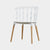 Contemporary Creative Square Vertical Strip PP Plastic Beechwood Dining Chair Backrest For Dining Room