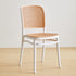 Modern Minimalist Square Rattan Plastic Dining Chair For Dining Room